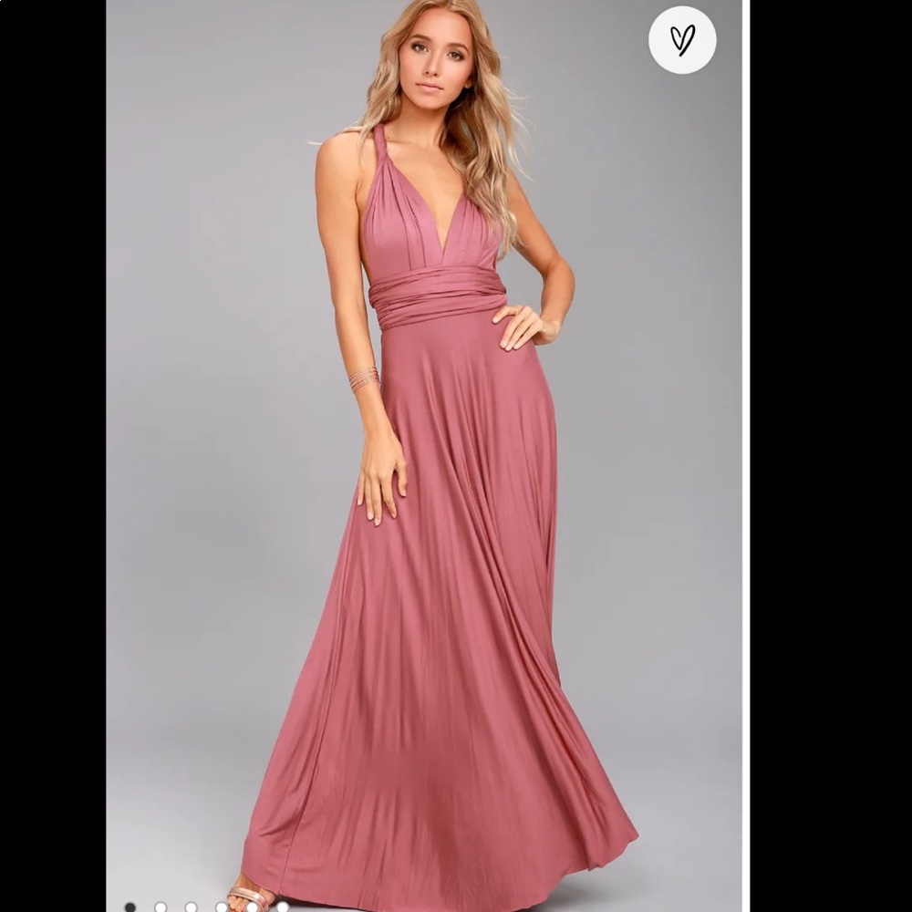 Lulus Rusty Rose Dress